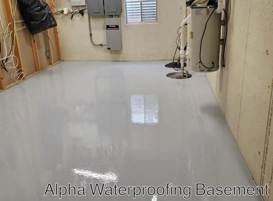 Basement Concrete Floor Coatings by Alpha Waterproofing